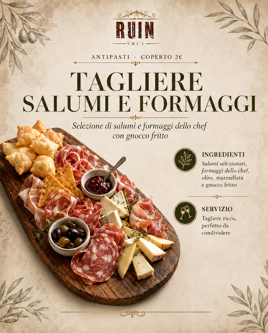 TAGLIERE SALUMI E FORMAGGI
