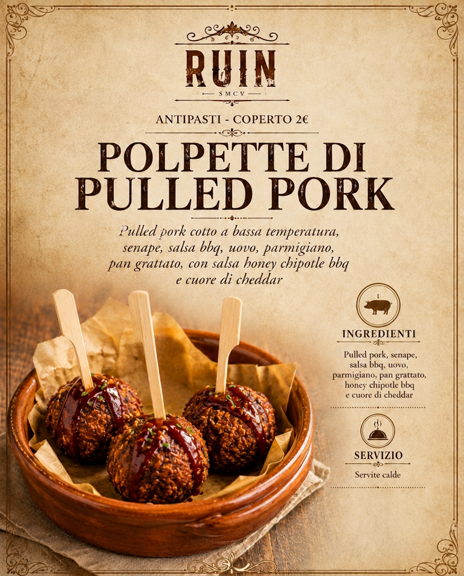 POLPETTE DI PULLED PORK